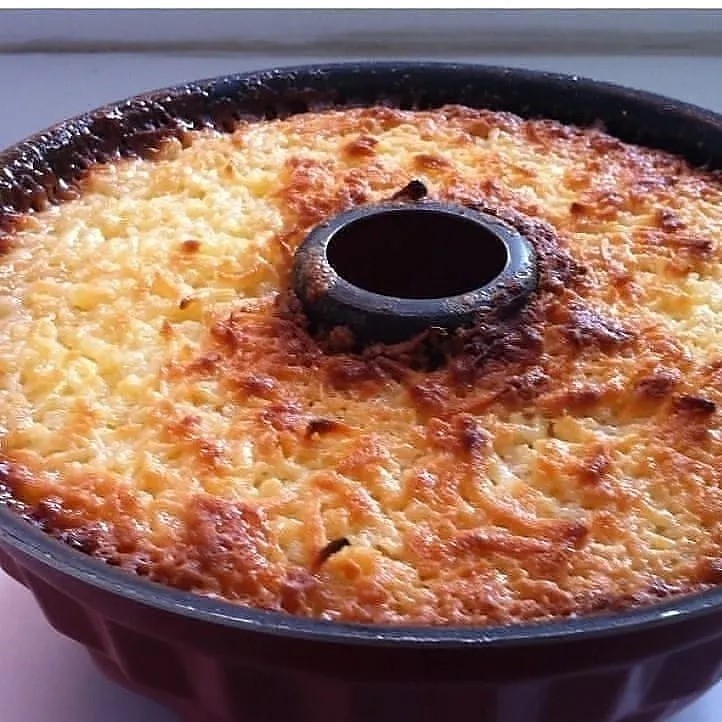Easy Cassava Cake with Coconut Sauce