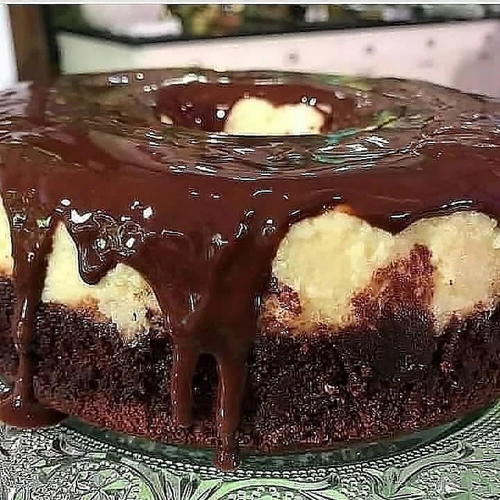 Brazilian Chocolate Coconut Pudding Cake