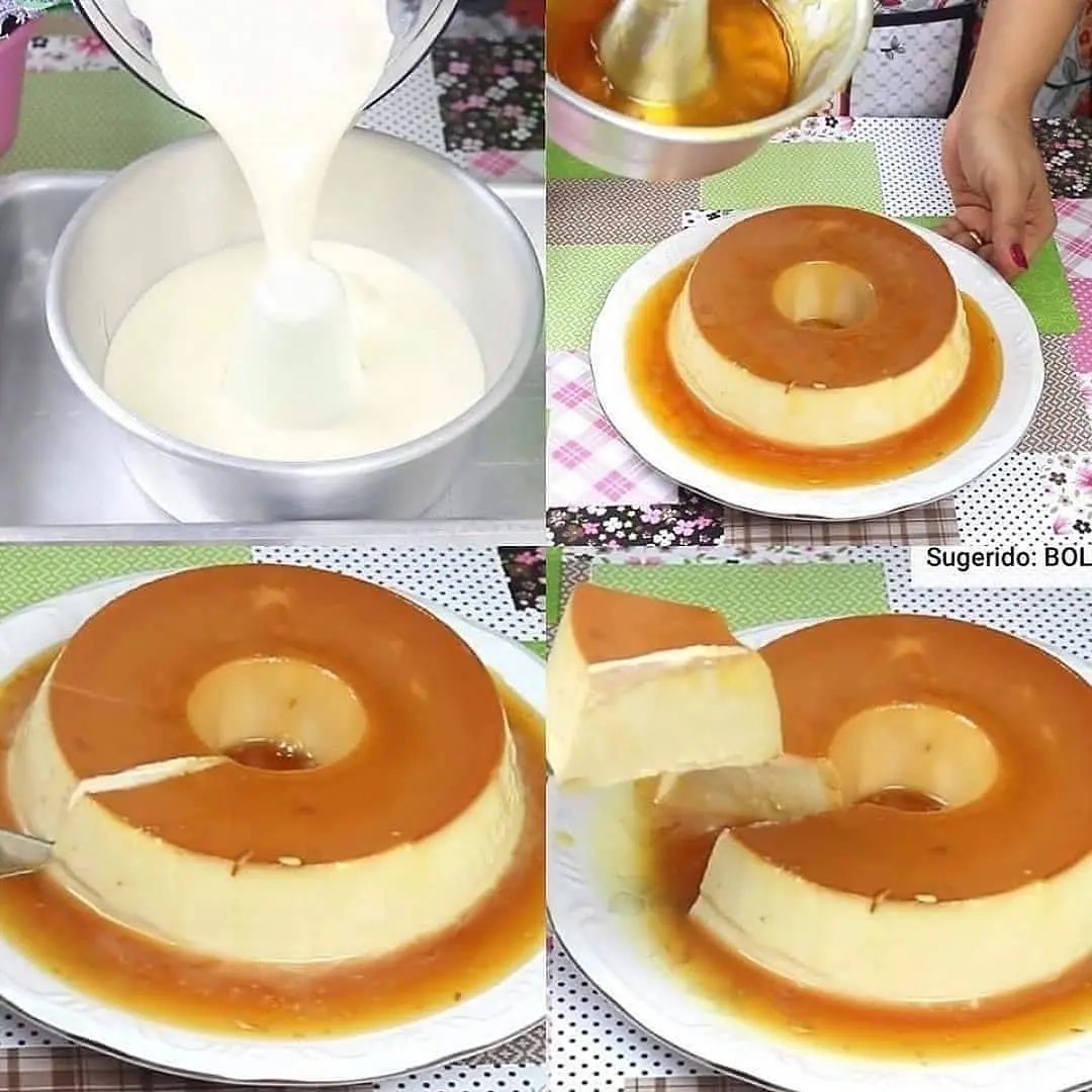 Brazilian Three-Ingredient Caramel Pudding Dessert