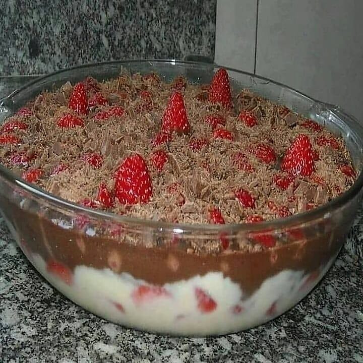 Chocolate Strawberry Layered Dessert