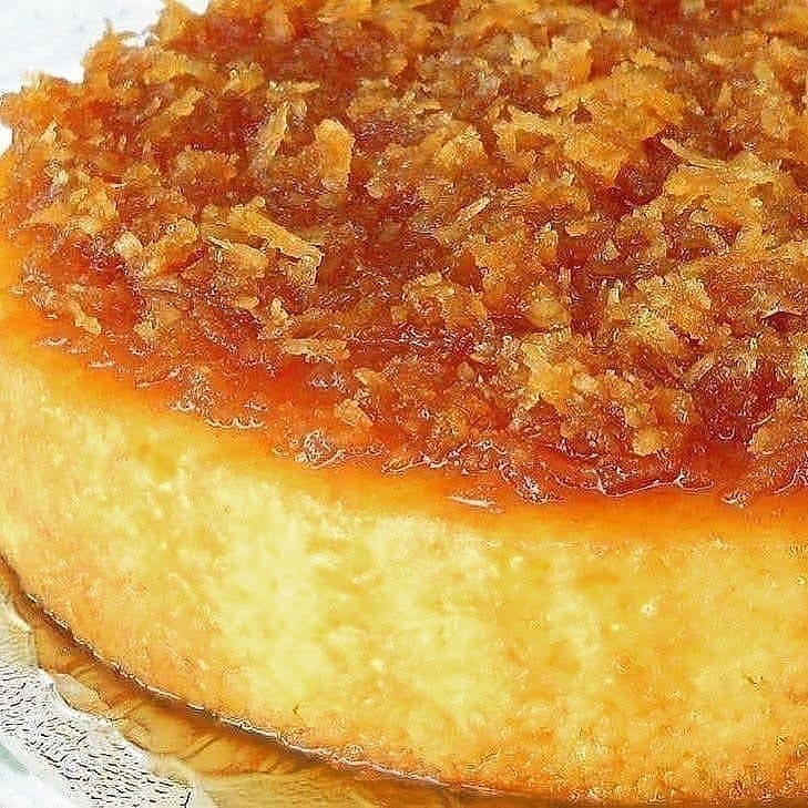 Brazilian Cassava Cake with Coconut