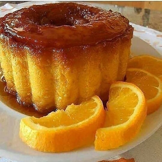 Brazilian Orange Custard Pudding
