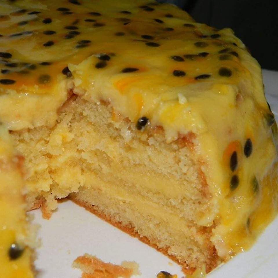 Brazilian Chilled Passion Fruit Cake