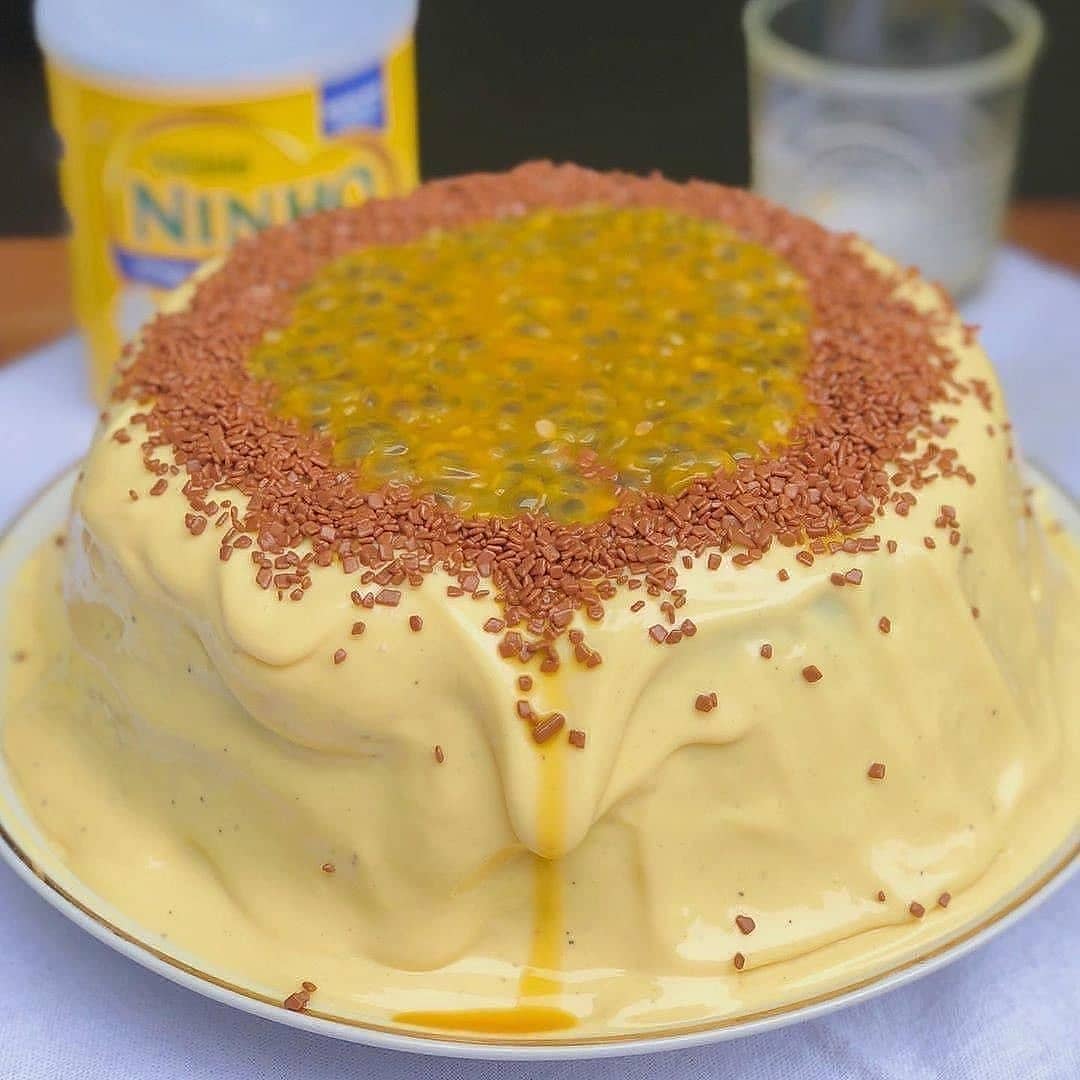 Chocolate Cake with Passion Fruit Mousse
