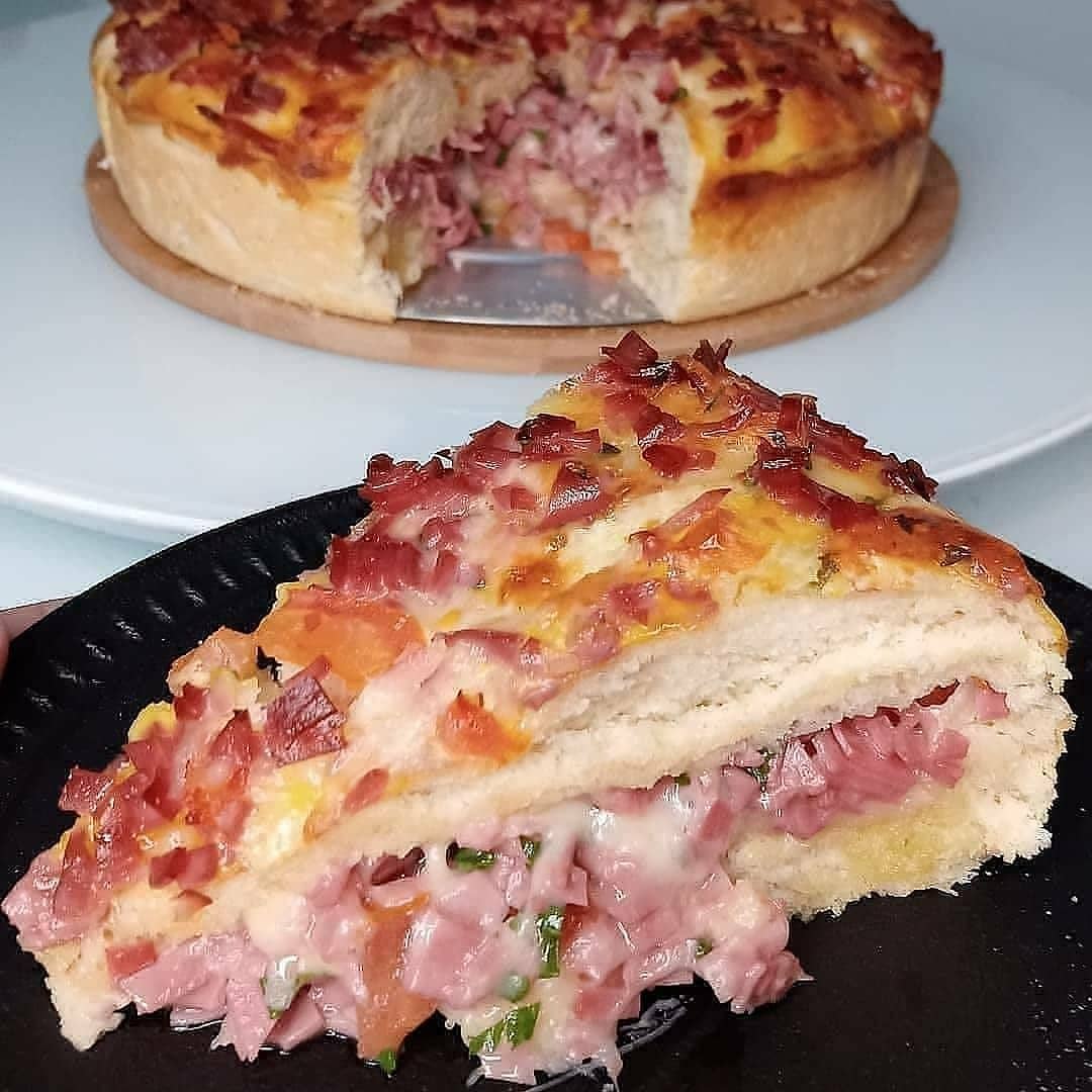 Brazilian Smoked Mortadella and Mozzarella Pastry