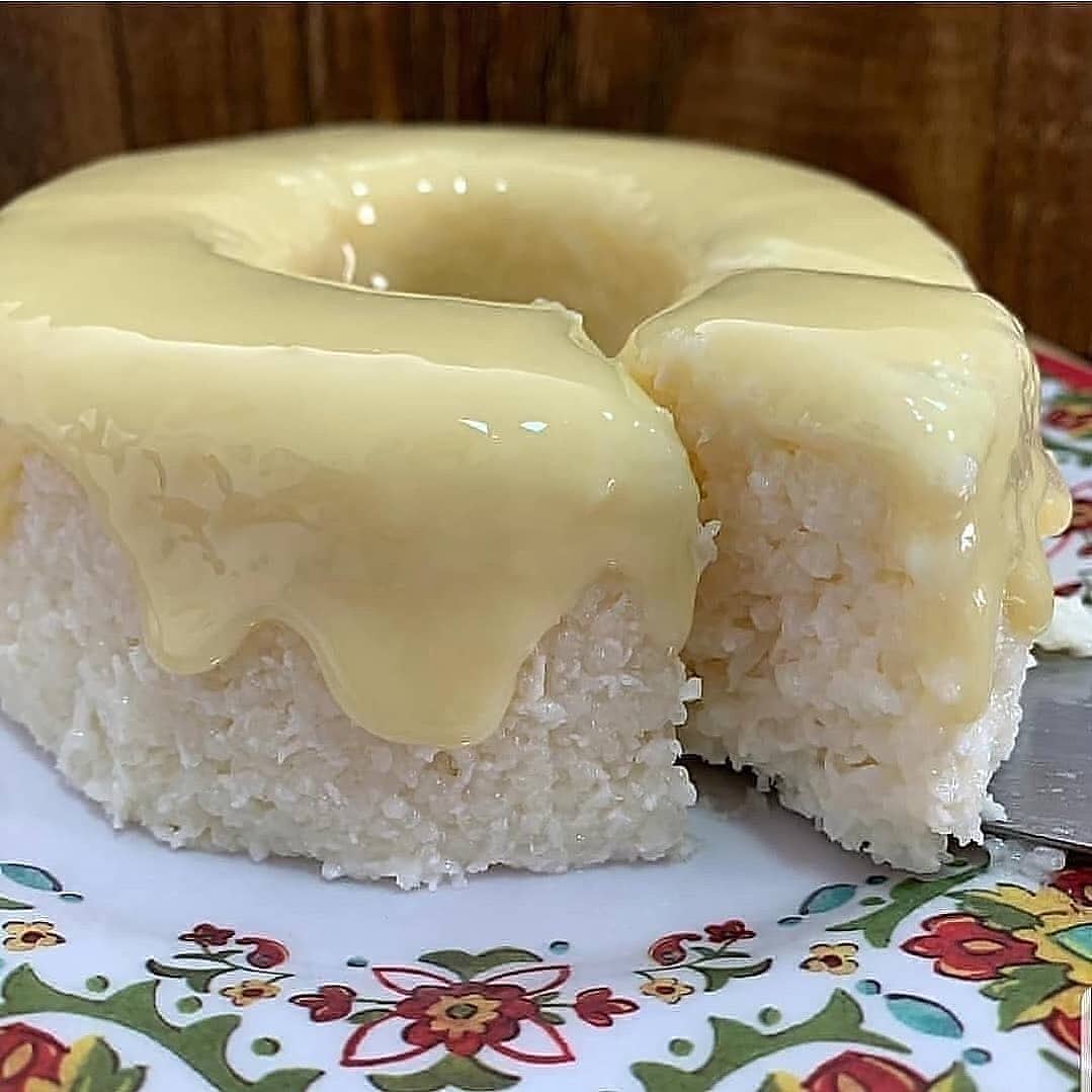 Coconut Tapioca Cake with Condensed Milk