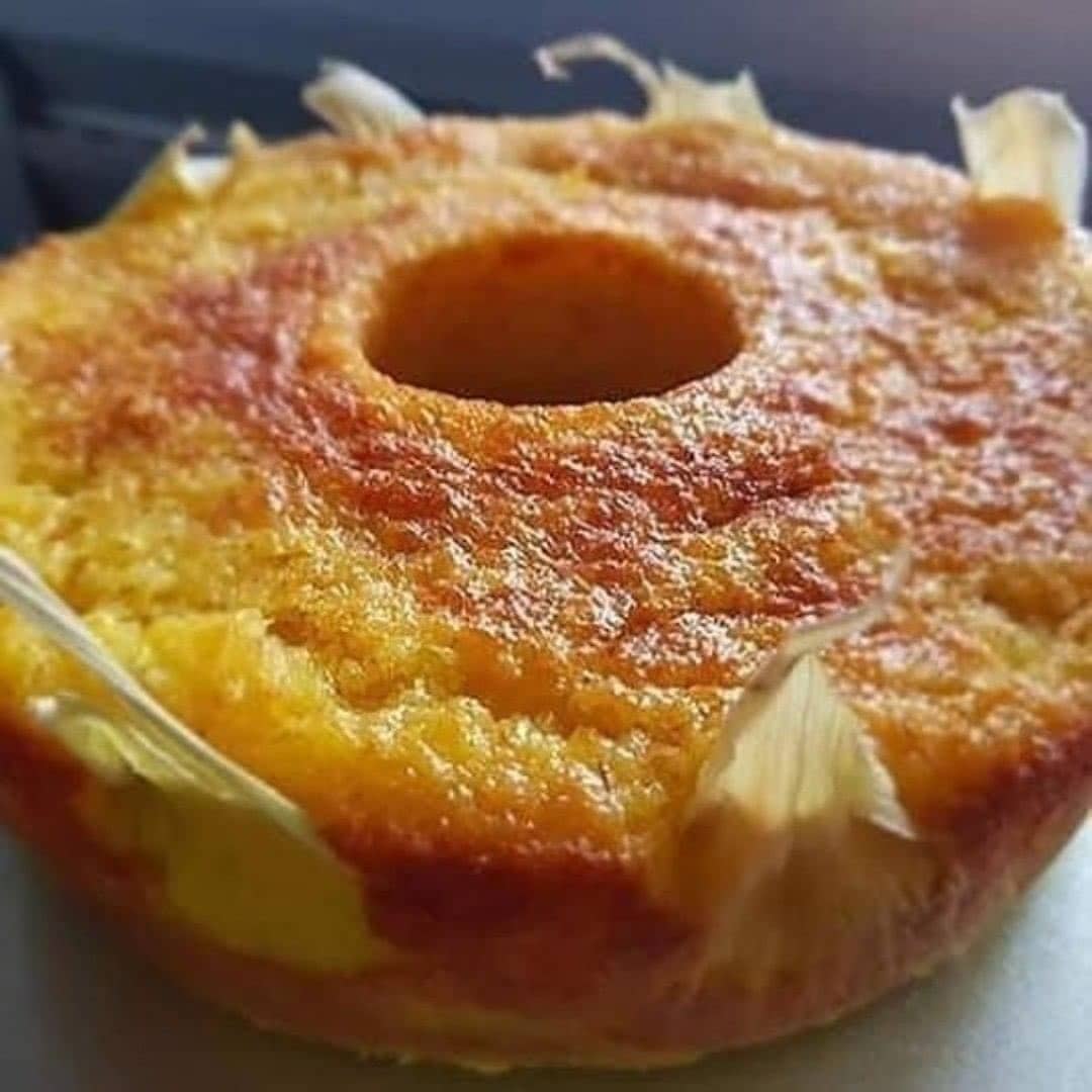 Brazilian Corn Cake with Coconut and Cheese