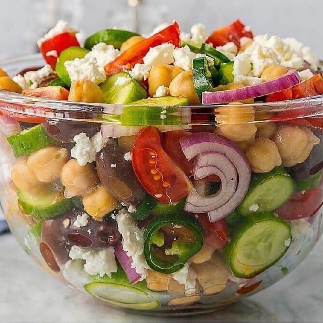 Loaded Greek Chickpea Salad