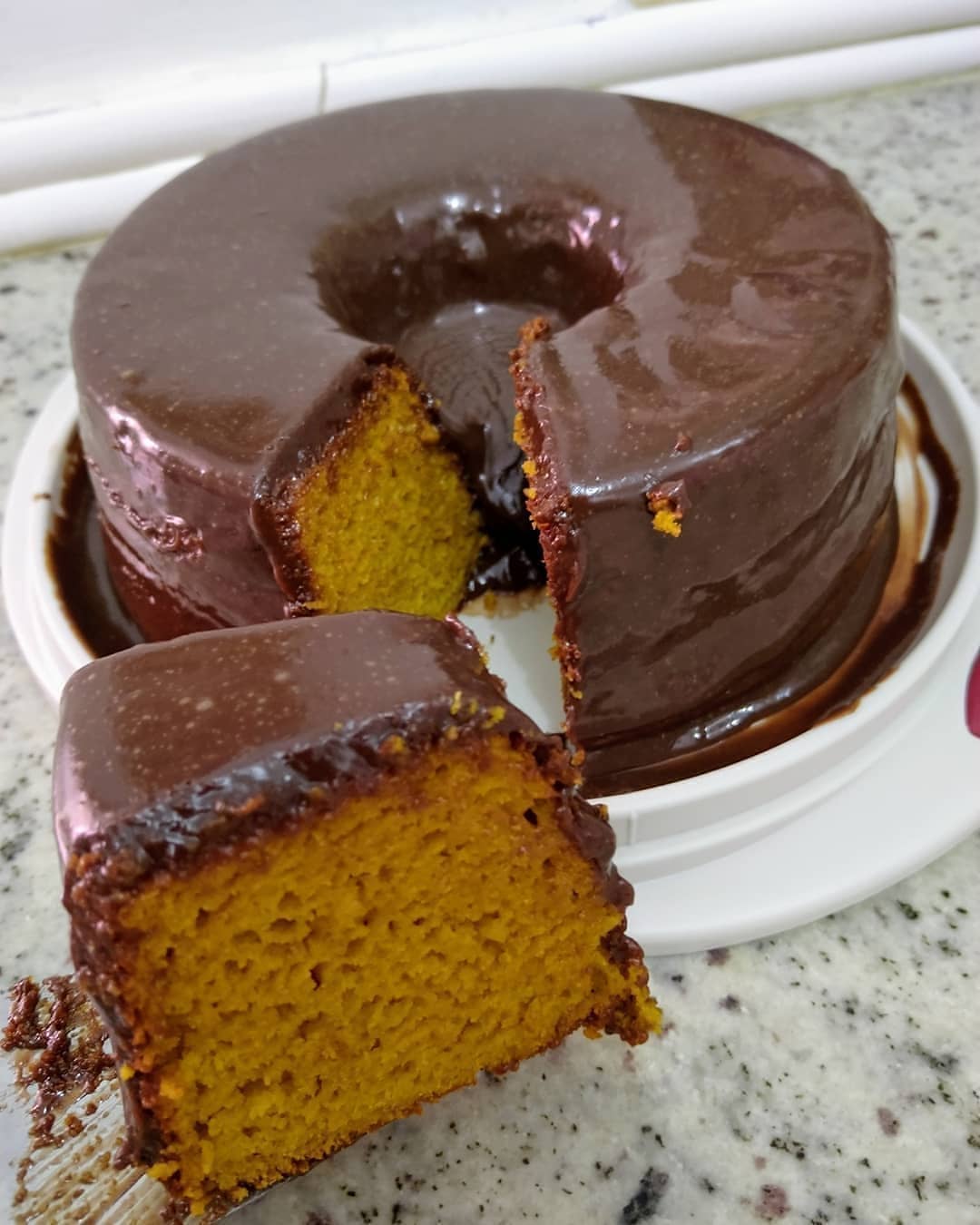 Carrot Cake with Chocolate Icing