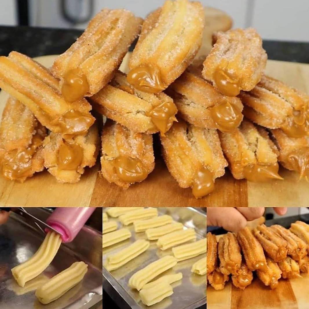 Homemade Churros with Dulce De Leche