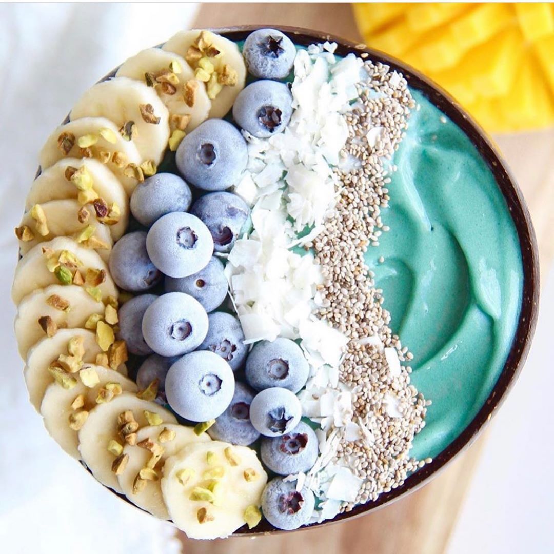Vibrant Blue Majik Fruit Smoothie