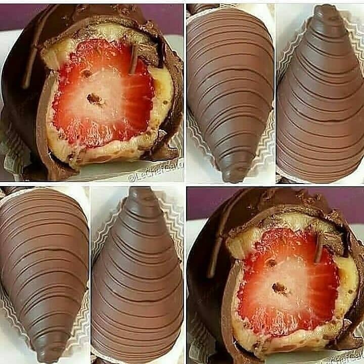 Brazilian Strawberry Truffles with White Brigadeiro Filling