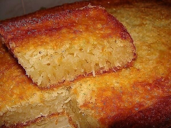 Blender Cassava Cake with Coconut and Cheese