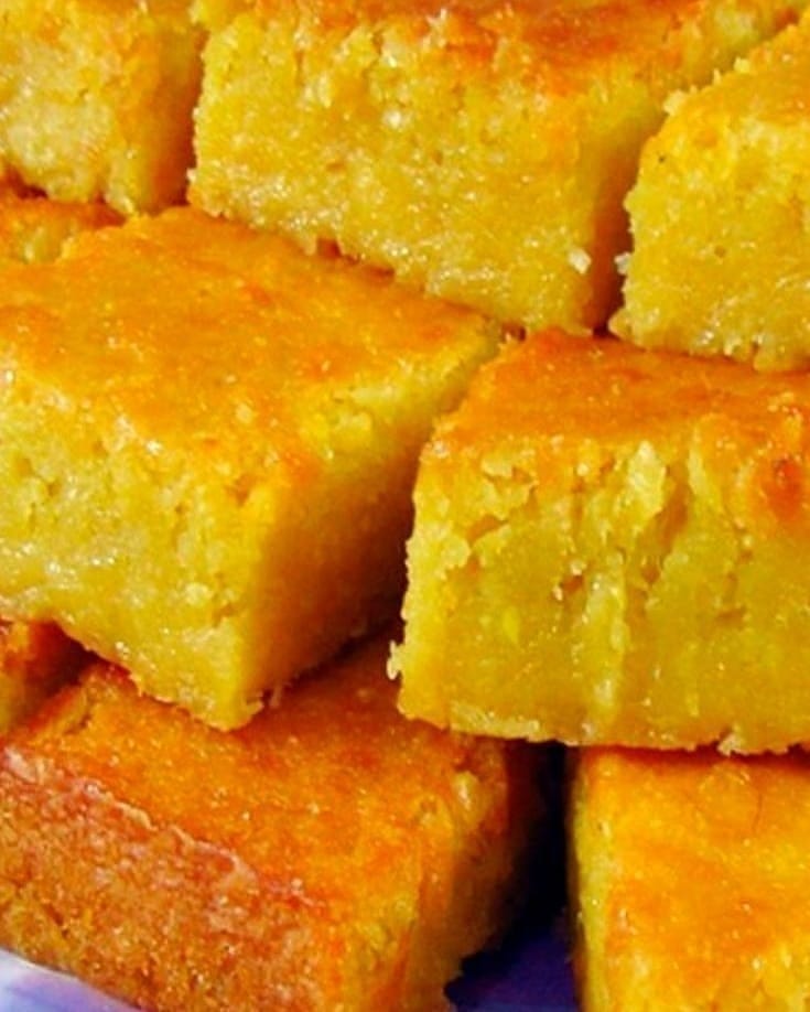 Simple Corn Cake with Cinnamon Sugar