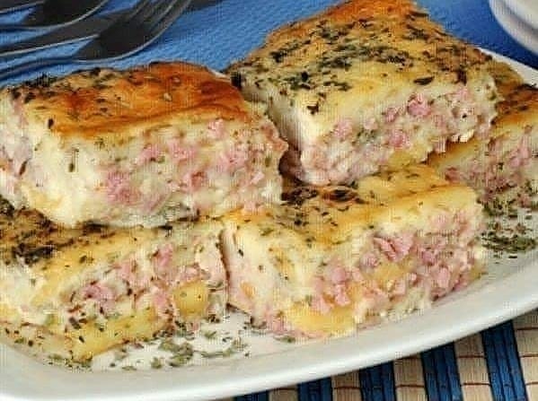 Blender Ham and Cheese Pie