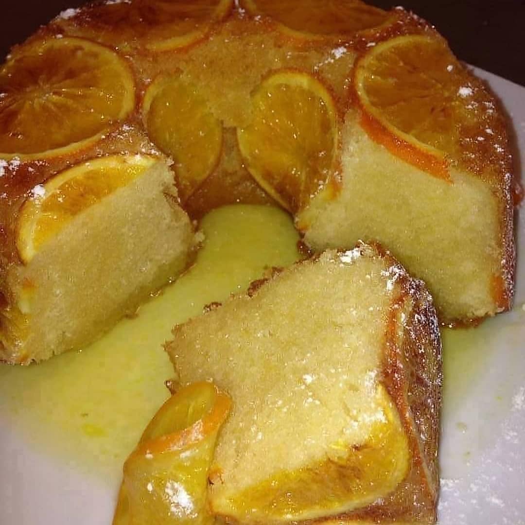 Moist Orange Cake with Orange Syrup