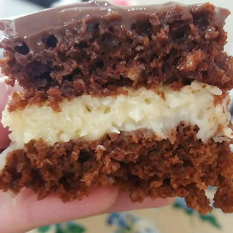 Brazilian Frozen Coconut Chocolate Cake