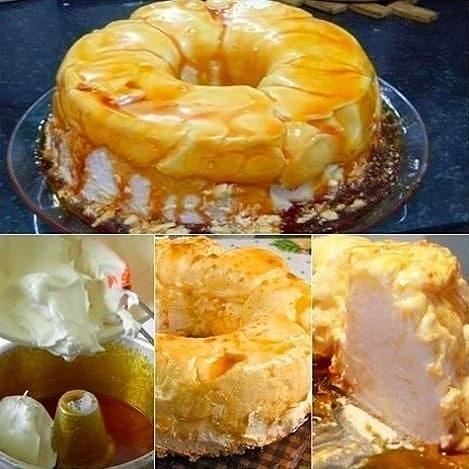 Traditional Brazilian Egg White Pudding