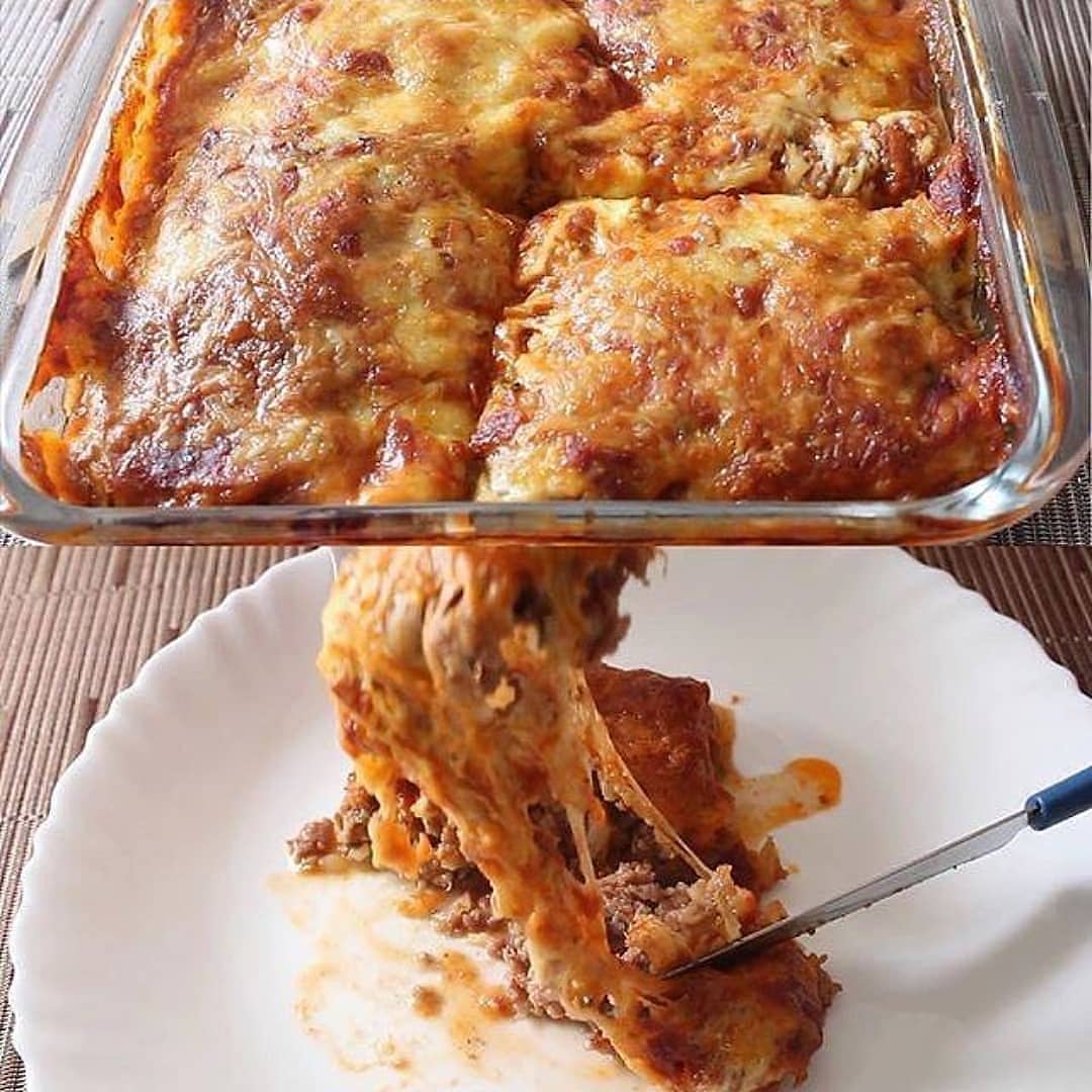 Baked Ground Beef Potato Parmigiana