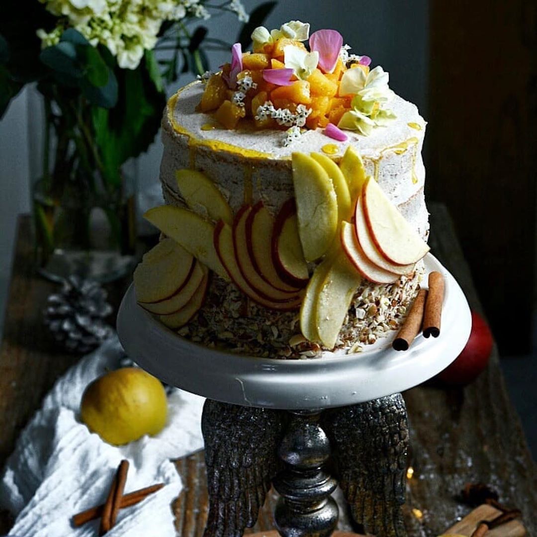 Vegan Naked Apples Layer Cake