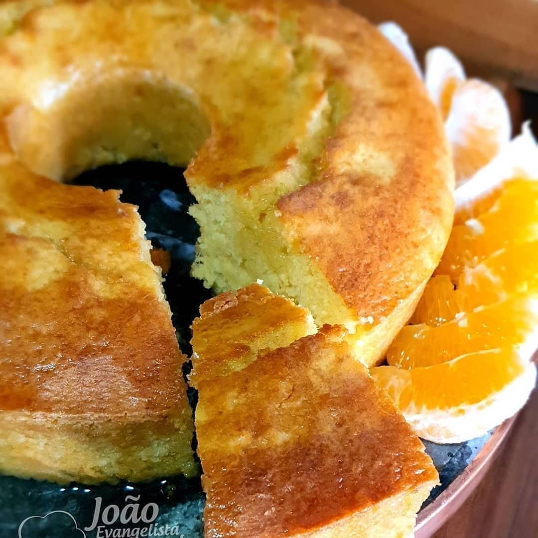 Moist Tangerine Cake with Honey Orange Glaze