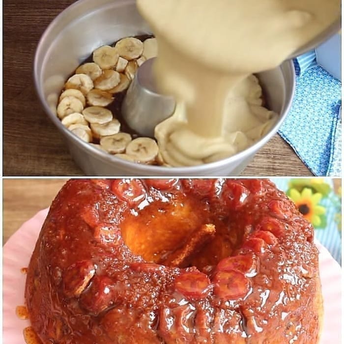 Moist Caramelized Banana Cake