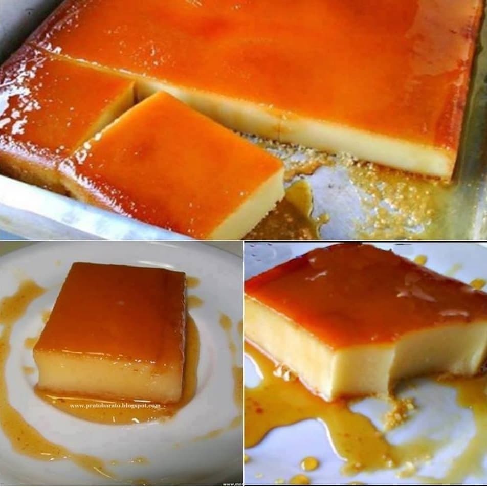 Brazilian Rustic Bread Pudding with Caramel