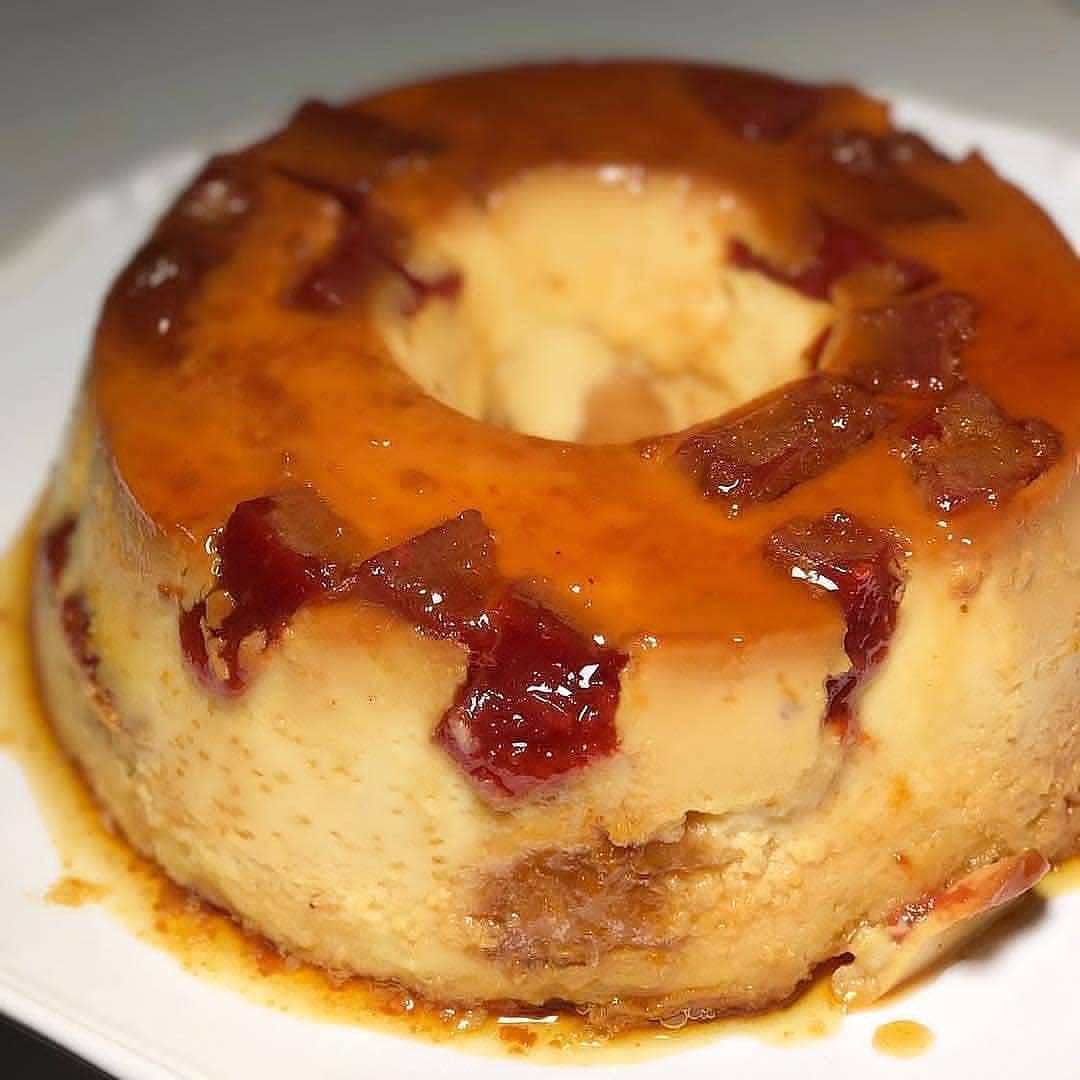 Brazilian Bread Pudding with Guava Paste