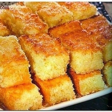 Blender Cassava Cake with Coconut and Cheese