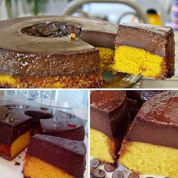 Magnificent Carrot Cake with Chocolate Pudding