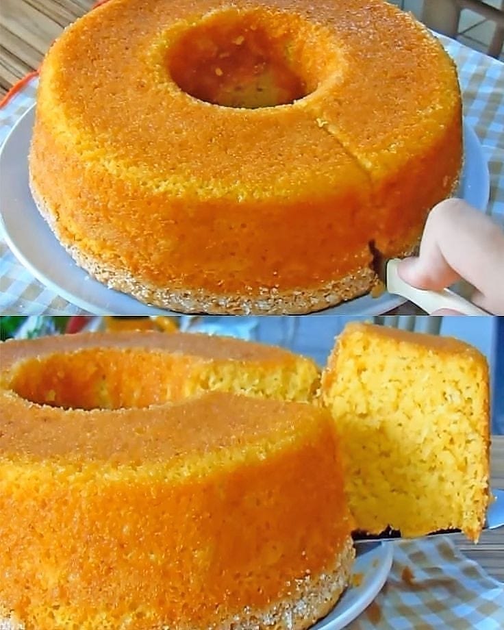 Simple Brazilian Corn Cake with Cinnamon