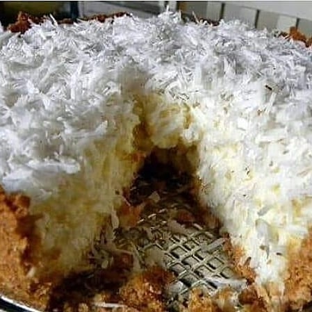 Brazilian Chilled Coconut Pie with Creamy Filling