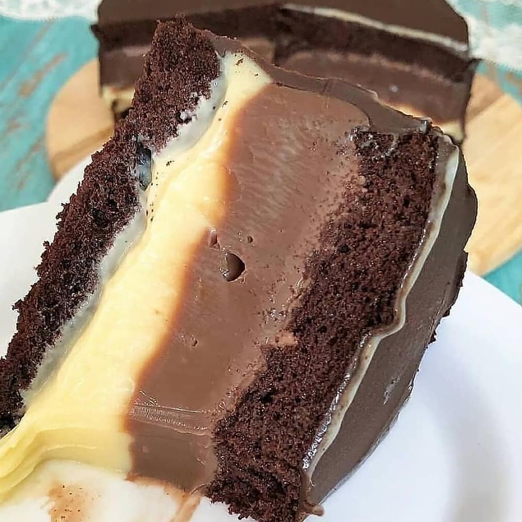 Rich Chocolate Cake with Double Fudge and Ganache