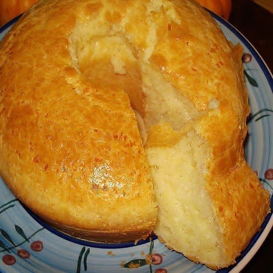 Traditional Brazilian Cheese Bread Cake