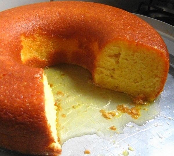Moist Orange Cake with Orange Syrup