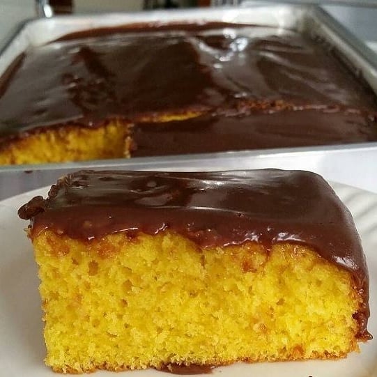 Brazilian Fluffy Carrot Cake with Chocolate Frosting