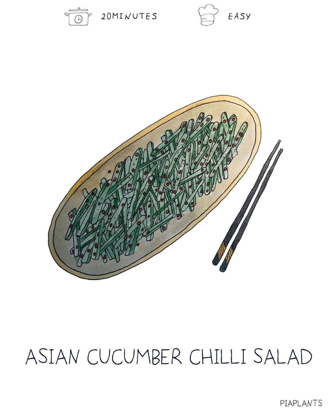 asian cucumber chilli salad