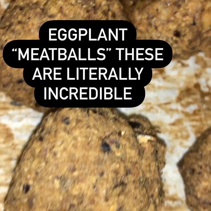 Vegan Eggplant Meatballs with Garlic and Basil