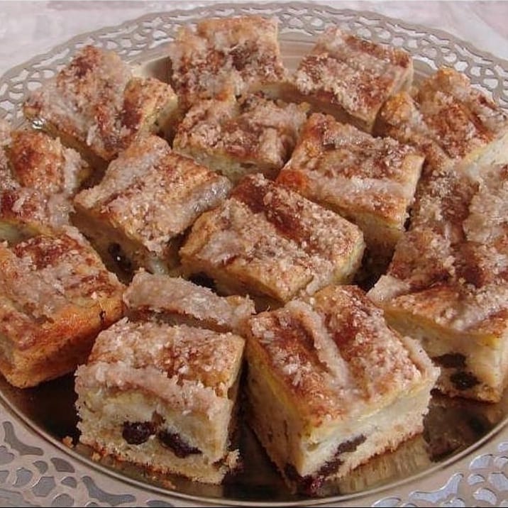 Brazilian Banana Cake with Coconut Crumble Topping