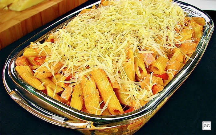 Pressure Cooker Pasta with Ham and Cheese