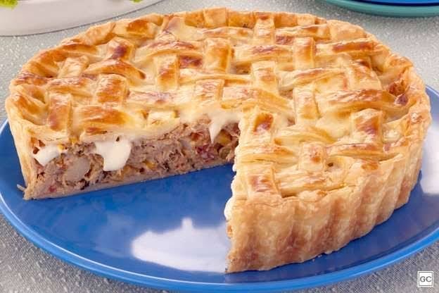 Soft Chicken Pie Made in Mixer