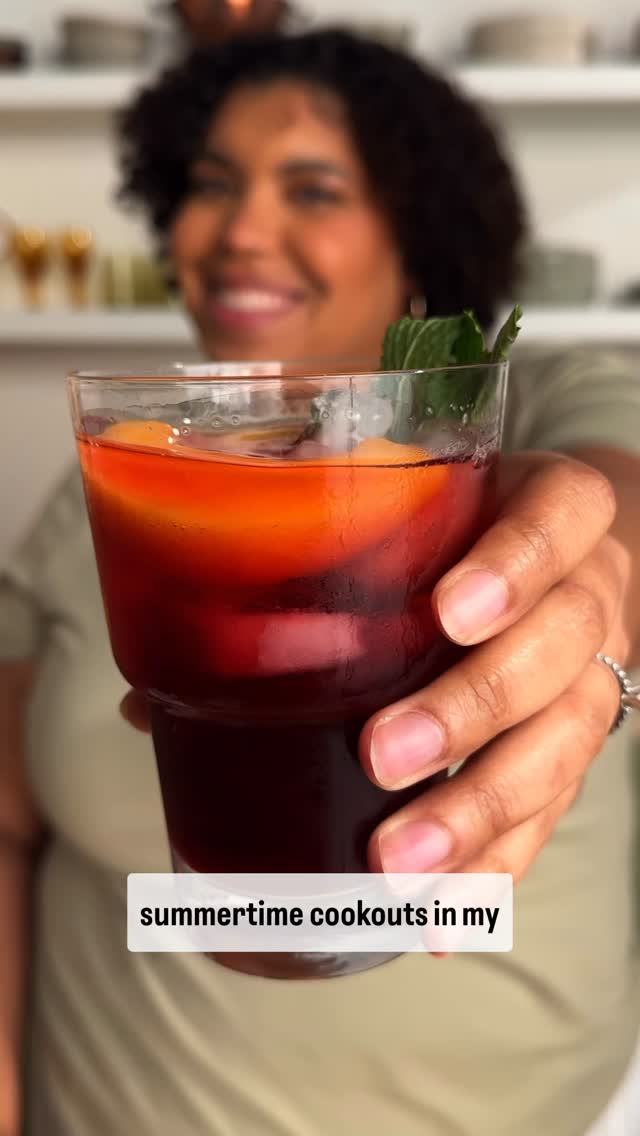Hibiscus Peach Punch Cocktail