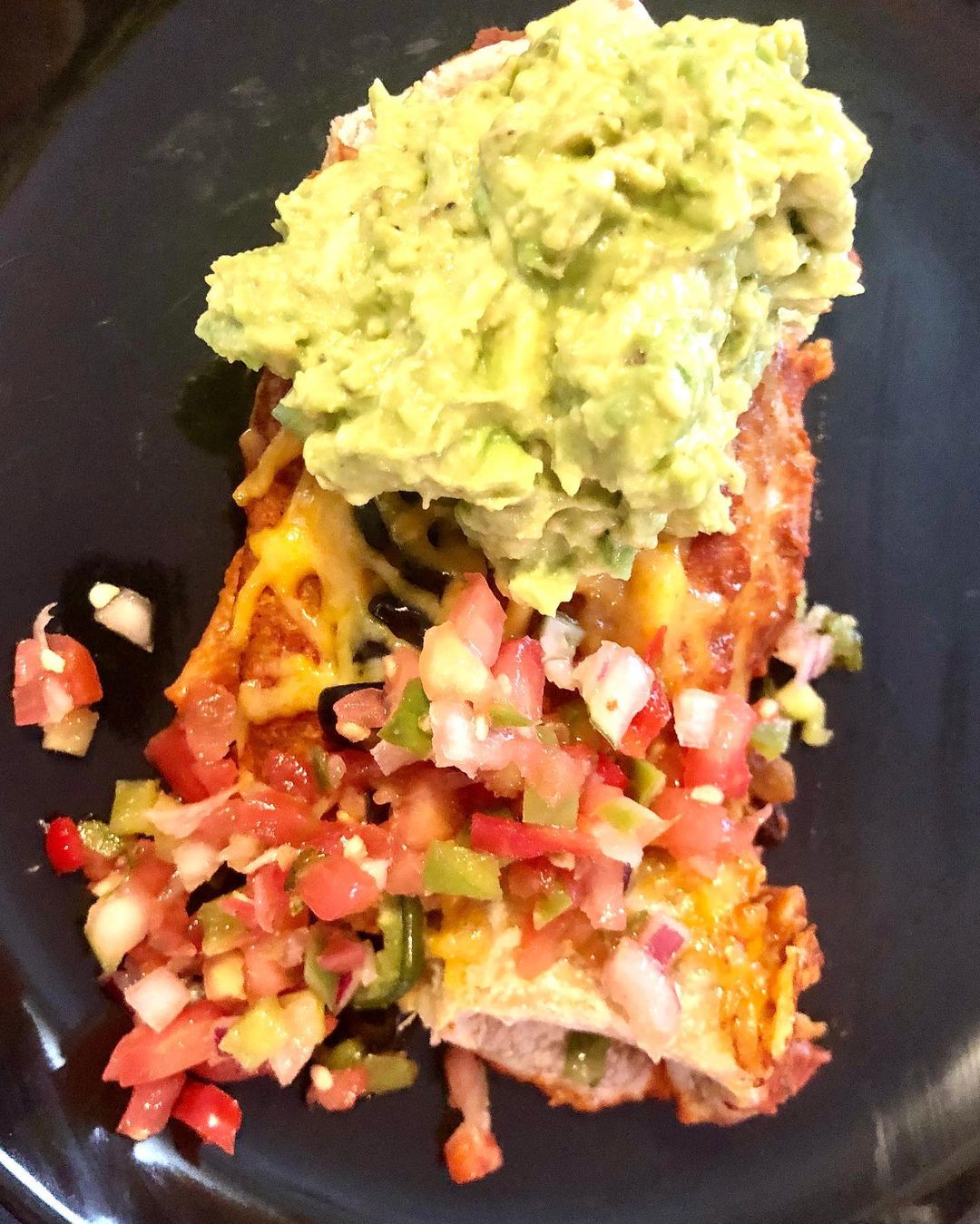 Vegan Vegetable Enchiladas with Guacamole