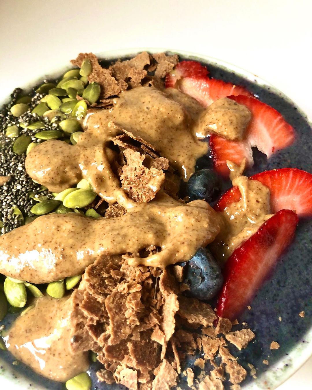 Vegan Smoothie Bowl with Fresh Toppings