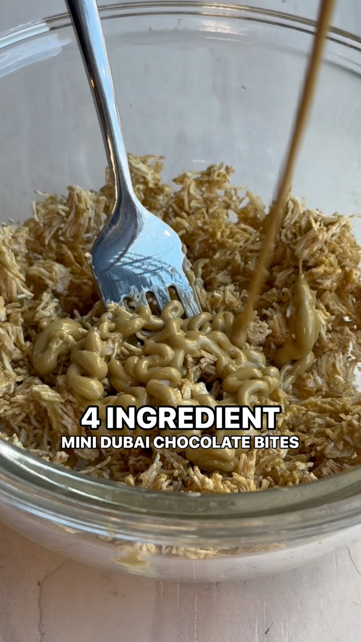 Four-Ingredient Mini Dubai Chocolate Bites