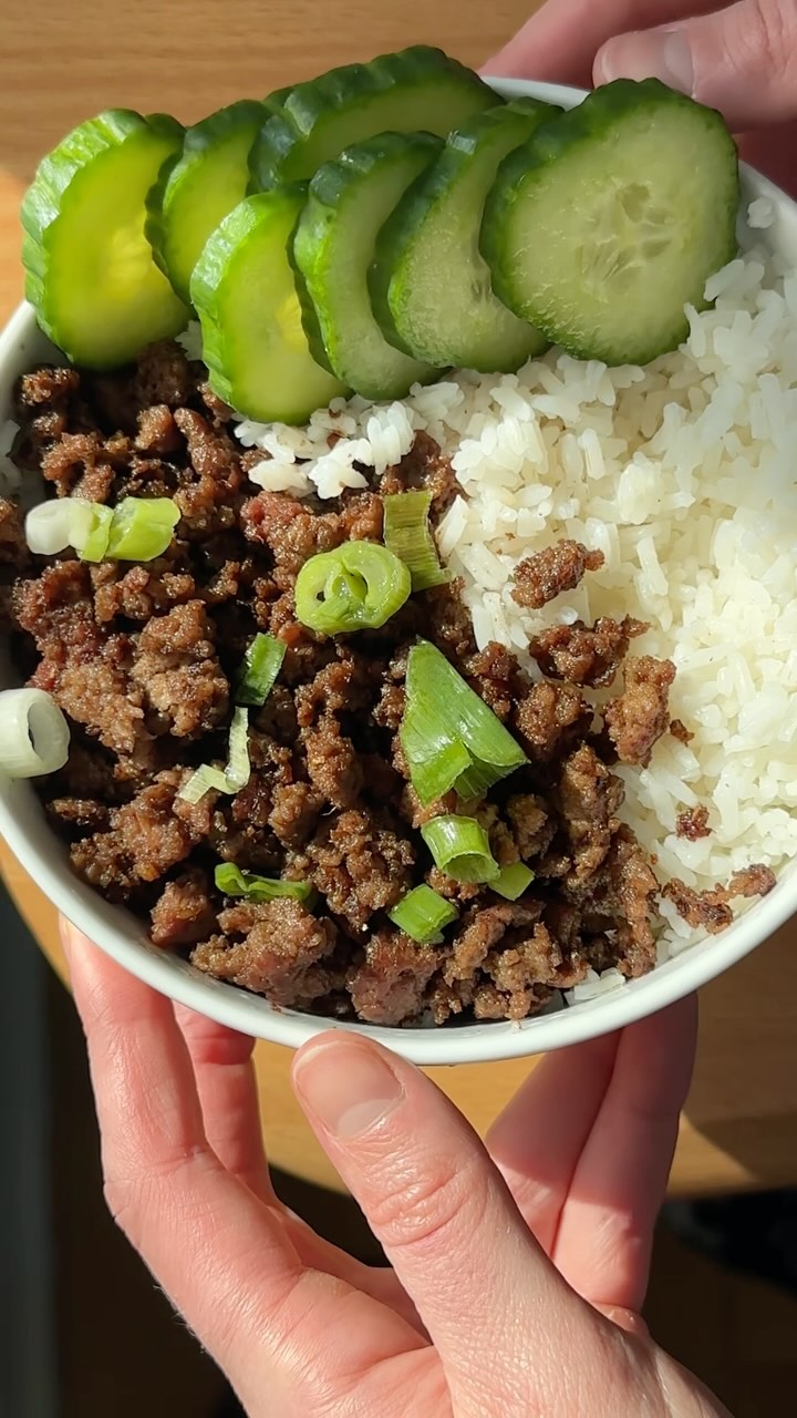 Garlicky Gingery Ground Beef