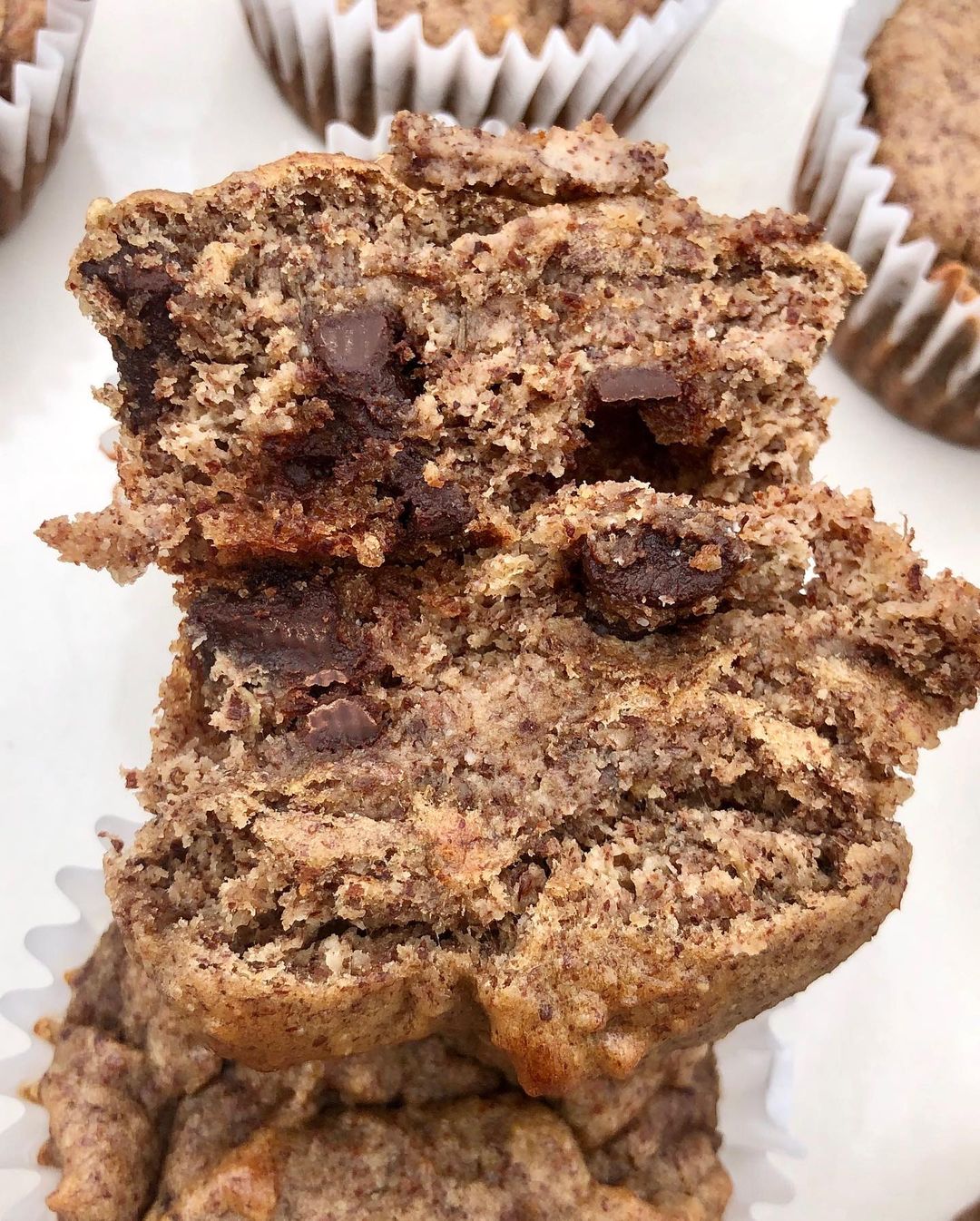 Chunky Banana Chocolate Chip Muffins