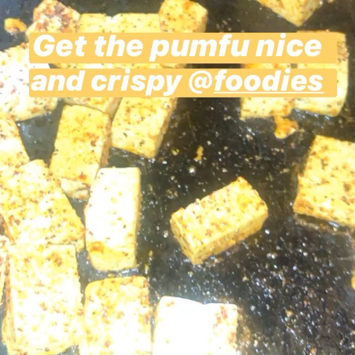 Vegan Pumfu Curry with Turmeric and Sweet Potatoes