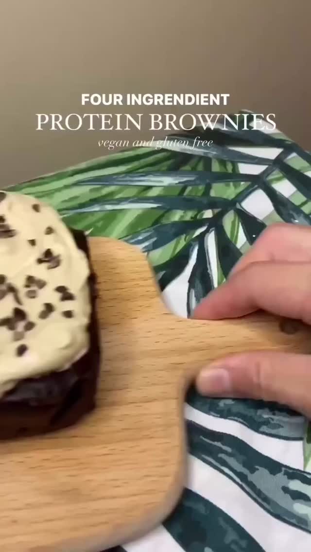 Vegan Banana Peanut Butter Brownies
