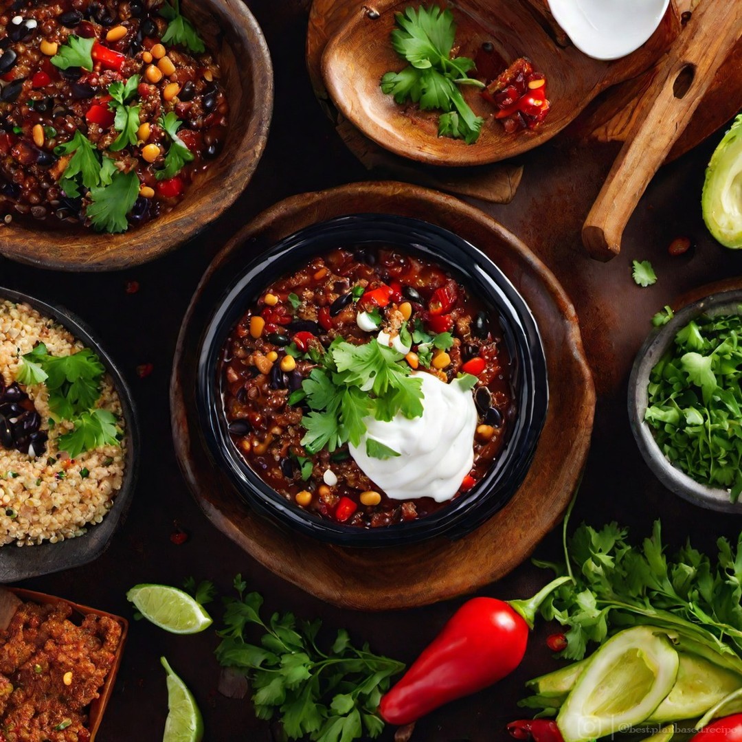Vegan Black Bean and Quinoa Chili